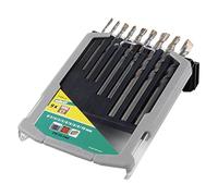 wolfcraft Juego de brocas para hormigón con filo de carburo de tungsteno, Ø 3-10 mm, 9 piezas I 7109000 I Para taladrar hormigón, piedra artificial y piedra natural