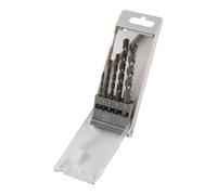 Wolfcraft Juego de brocas para piedra con filo de carburo de tungsteno Ø 4-10 mm, 5 piezas