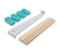 wolfcraft Juego de colocación para laminado, entarimado, corcho de 22 pzas. I 6931000 I Equipo básico (Dispositivo de tracción, taco de madera y cuñas) para colocación de suelo a un precio atractivo