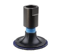 wolfcraft Juego de discos abrasivos para amoladora angular, 4 piezas I 5607000 I Plato de lijar con diámetro de 50 mm, con tres discos abrasivos de grano 40, 80 y 120