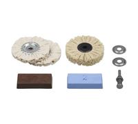 wolfcraft Juego de Pulido de 6 Piezas - Kit para Abrillar Metales y Madera