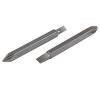Wolfcraft Juego de puntas dobles i 240 – Ranura/estrella – 2 piezas