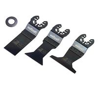 wolfcraft Juego de sierra vibratoria para construcción en seco ˮStandardˮ de 3 piezas, enganche universal I 8490000