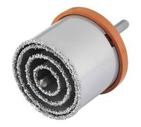 wolfcraft Juego de sierras de corona de perforación, recubrimiento de carburo de tungsteno, 6 piezas I 3478000 I Para paredes de ladrillo y piedra, Ø 33-83 mm, profundidad de corte: 55 mm