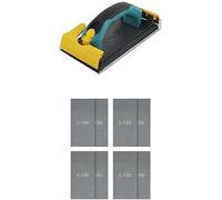 wolfcraft juego Lijador manual para placas de yeso incluyendo juego de 16 piezas de Rejillas de lijado 115x280mm K120/220