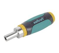 Wolfcraft Miniatornillador manual 1237000 – función de carraca, para bricolaje
