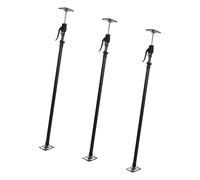 wolfcraft Puntal I 4042000 I Para posicionar, sujetar y fijar piezas, ideal para planchas de placa de yeso - Extensible de 1,22 a 2,90 m (Paquete de 3)