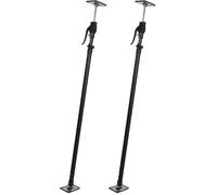 wolfcraft Puntal I 4042000 I Para posicionar, sujetar y fijar piezas, ideal para planchas de placa de yeso - Extensible de 1,22 a 2,90 m (Paquete de 2)