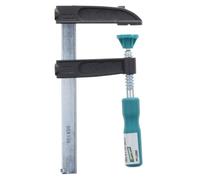 wolfcraft Sargento de Tornillo MINI, 100 mm - Mordaza de Sujeción Manual | Herramienta para bricolaje y manualidades con husillo galvanizado y brazo de 50 mm de alcance. Art. nº 3607000