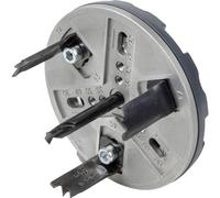 wolfcraft sierra de corona ajustable, Ø 35-80 mm I 5985000 I Para todos los diámetros habituales de obras interiores