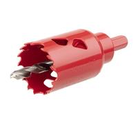 Wolfcraft Sierra de corona BiM 5467000 – broca piloto Ø35 mm, corte 40 mm, con adaptador – 1 pieza