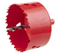 wolfcraft Sierra de corona BiM I 5486000 I Para materiales de obra en seco, madera, plásticos y metales, profundidad de corte de 40 mm