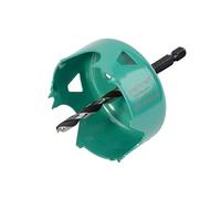 Wolfcraft Sierra de corona 5968000 – Acero al carbono Ø 68 mm – Para madera y placas de yeso