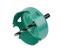 wolfcraft Sierra de corona de acero al carbono, Ø 76 mm I 5970000 I Para instalaciones eléctricas y sanitarias en madera y materiales de obra en seco