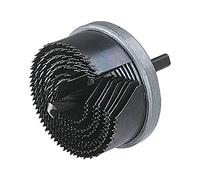 Wolfcraft Sierra de corona múltiple Professional Ø 25-62 mm, 7 sierras cambio rápido, prof. 33 mm