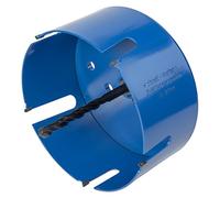 wolfcraft Sierra de corona universal con adaptador I 5961000 I Para taladros de gran diámetro en todo tipo de materiales, profundidad de corte de 60 mm