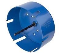wolfcraft Sierra de corona universal con adaptador I 5962000 I Para taladros de gran diámetro en todo tipo de materiales, profundidad de corte de 60 mm