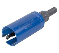 wolfcraft Sierra de corona universal con adaptador, preinstalado I 3876000 I Uso versátil en todo tipo de materiales, profundidad de corte de 60 mm