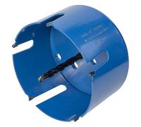 wolfcraft Sierra de corona universal con adaptador, preinstalado I 3887000 I Uso versátil en todo tipo de materiales, profundidad de corte de 60 mm
