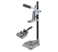 wolfcraft Soporte para taladro (con cable) con columna + mordaza - 3406301-160x230x500 mm Para taladrar superficies, materiales redondos y barras con exactitud I Haz tu propio taladro de columna