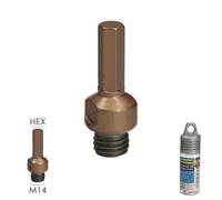Wolfpack linea profesional - adaptador m14 a espiga taladro, adaptador