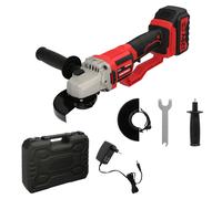 Wolfpack Amoladora a batería Línea Profesional 20 V 4.0 Ah Ø115 mm 7.000 RPM Mango 3 posiciones
