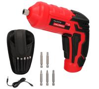 Wolfpack linea profesional atornillador 4v con led, funda, 5 destornil