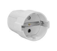 WOLFPACK LINEA PROFESIONAL Base Schuko 2 Polos Con Toma Tierra. 16 Amperios Color Blanco