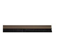 Wolfpack linea profesional - burlete puerta pvc marron con cepillo 1me