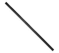 WOLFPACK LINEA PROFESIONAL Burlete Reforzado Para Puertas De Garaje Aluminio Negro Con Goma 2,5 m. Perfil Bajo Cochera Cepillo De Puerta, Burlete Garaje