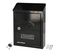 Saturnia Buzón exterior Wolfpack Línea Profesional Residence 205 x 300 x 70 mm Negro
