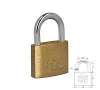 Wolfpack linea profesional - candado laton arco normal 25 mm.