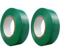 WOLFPACK LINEA PROFESIONAL - Cinta Aislante 20 m. x 19 mm. Verde Uso doméstico (Paquete de 2)
