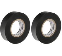 WOLFPACK LINEA PROFESIONAL Cinta Aislante Profesional Negra Espesor 0.13 mm. Ancho 15 mm. Rollo 10 Metros Cinta Electricista, Cinta Aislante Cables (Paquete de 2)