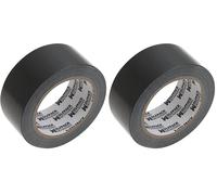 WOLFPACK LINEA PROFESIONAL Cinta Americana Muscle Color Negro 48 mm. x 25 mertos. Super Resistente, Sellar, Reparar, Unir, Fijar, Sujetar, Empaquetar. (Paquete de 2)