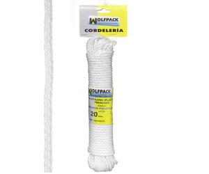 Wolfpack linea profesional - cuerda trenzada plástico blanca (madeja