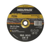 Wolfpack linea profesional disco corte abrasivo piedra Ø 230 x Ø 22