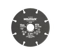 WOLFPACK LINEA PROFESIONAL Disco Corte Metales Universal Ø 115 x 1,7 mm. Filo de Diamante Disco Corte Acero, Chapa, Hierro, Aluminio