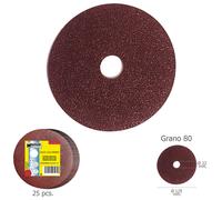 Wolfpack linea profesional - disco lija hierro 125x22 mm. grano 80 (pa