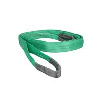 WOLFPACK LINEA PROFESIONAL Eslinga Plana Doble Banda 2.000 Kg. Factor Seguridad 7:1, Longitud: 4 Metros Ancho 6 cm. 100% Poliester. Color Verde