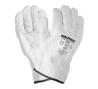 WOLFPACK LINEA PROFESIONAL Guantes De Trabajo De Piel Flor De Vacuno, Proteccion Laboral, Riesgos Mecanicos, Guantes De Seguridad De Cuero. Talla 8"