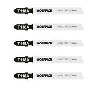Wolfpack linea profesional hoja sierra calar metal fino 5 piezas hss 2