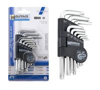 WOLFPACK LINEA PROFESIONAL Juego Llaves Torx L 9 Piezas Inviolable