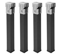 Wolfpack linea profesional juego patas somier cuadradas (4 unidades) t