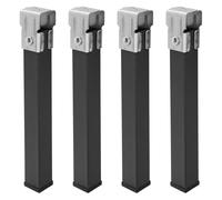 WOLFPACK LINEA PROFESIONAL Juego Patas Somier Cuadradas (4 Unidades) Tubo 30x30 mm. Para Somier de 30x30 mm. Altura 25 cm.