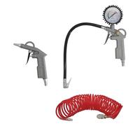 WOLFPACK LINEA PROFESIONAL Kit Accesorios Para Compresor 3 Piezas Con Enganche Rapido, Juego de Herramientas Neumaticas Para Compresor.