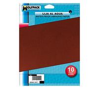 WOLFPACK LINEA PROFESIONAL - Lija Agua Grano 320 (Pack 10 Pliegos)