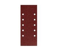 Wolfpack Lija recambio Línea Profesional 115x280 mm Velcro con agujeros Grano 120 (10 piezas)
