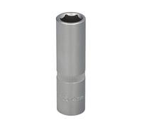 WOLFPACK LINEA PROFESIONAL Llave Vaso 1/2" Hexagonal Larga 14 mm. Perfil de 6 caras. Acero Cromo Vanadio, Aristas Redondas