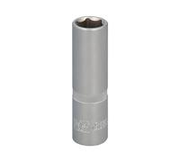 WOLFPACK LINEA PROFESIONAL Llave Vaso 1/2" Hexagonal Larga 15 mm. Perfil de 6 caras. Acero Cromo Vanadio, Aristas Redondas